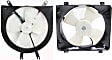 2000 Honda Civic - Radiator and A/C Condenser Fan Driver and Passenger Side, 4 Cyl 1.6L, Single fan