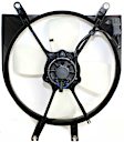 2000 Honda Civic - Radiator and A/C Condenser Fan Driver and Passenger Side, 4 Cyl 1.6L, Single fan