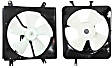 OE Replacement Radiator and A/C Condenser Fan, 1.8L, 4Cyl, Single fan