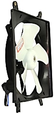OE Replacement Radiator and A/C Condenser Fan, 1.8L, 4Cyl, Single fan