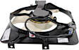 OE Replacement Radiator and A/C Condenser Fan Driver and Passenger Side, 2.0L, 4Cyl, Single fan