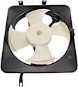 OE Replacement Radiator and A/C Condenser Fan Driver and Passenger Side, 2.0L, 4Cyl, Single fan
