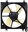 OE Replacement Radiator and A/C Condenser Fan Driver and Passenger Side, 2.0L, 4Cyl, Single fan