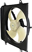 OE Replacement Radiator and A/C Condenser Fan Driver and Passenger Side, 2.0L, 4Cyl, Single fan