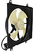 OE Replacement Radiator and A/C Condenser Fan Driver and Passenger Side, 2.0L, 4Cyl, Single fan