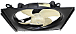OE Replacement Radiator and A/C Condenser Fan Driver and Passenger Side, 2.0L, 4Cyl, Single fan