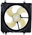 OE Replacement Radiator and A/C Condenser Fan Driver and Passenger Side, 2.0L, 4Cyl, Single fan