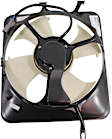 OE Replacement Radiator and A/C Condenser Fan Driver and Passenger Side, 2.0L, 4Cyl, Single fan