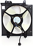 OE Replacement Radiator and A/C Condenser Fan, 2.5L, 4Cyl, Single fan