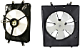 OE Replacement Radiator and A/C Condenser Fan Driver and Passenger Side, 3.5L, 6Cyl, Single fan