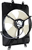 OE Replacement Radiator and A/C Condenser Fan Driver and Passenger Side, 3.5L, 6Cyl, Single fan