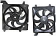OE Replacement Radiator and A/C Condenser Fan, 2.0L, 4Cyl, Single fan