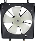 2006 Acura TL - Radiator and A/C Condenser Fan Driver and Passenger Side, 6 Cyl 3.2L, Single fan