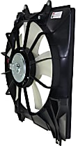 2009 Honda Odyssey - Radiator and A/C Condenser Fan Driver and Passenger Side, 6 Cyl 3.5L, Single fan