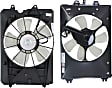 OE Replacement Radiator and A/C Condenser Fan Driver and Passenger Side, 3.5L, 6Cyl, Single fan