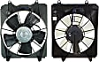2011 Honda CR-V EX 4 Cyl 2.4L - Radiator and A/C Condenser Fan Driver and Passenger Side, 2.4L 4Cyl, Single fan