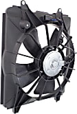 2011 Honda CR-V EX 4 Cyl 2.4L - Radiator and A/C Condenser Fan Driver and Passenger Side, 2.4L 4Cyl, Single fan
