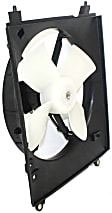 OE Replacement Radiator and A/C Condenser Fan Driver and Passenger Side, 2.2L, 4Cyl, Single fan