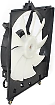 Radiator and A/C Condenser Fan - Driver and Passenger Side, For Models With Radiator Marked 0A18