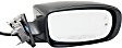 Driver and Passenger Side Mirrors, Power Adjust, Manual Folding, Heated, Paintable, In-housing Signal Light, With memory, With Puddle Light, No Auto-Dimming, With Blind Spot Detection in Glass