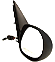 Driver and Passenger Side Mirror, Manual Adjust, Non-Heated, Non-Folding, Textured Black, No Signal Light, No Memory, No Puddle Light, No Auto-Dimming, No Blind Spot Feature