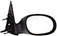 Driver and Passenger Side Mirror, Manual Adjust, Non-Heated, Non-Folding, Textured Black, No Signal Light, No Memory, No Puddle Light, No Auto-Dimming, No Blind Spot Feature