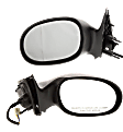 Driver and Passenger Side Mirrors, Power, Non-Folding, Non-Heated, Textured Black, No Signal Light, No Memory, No Puddle Light, No Auto-Dimming, No Blind Spot Feature