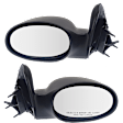 Driver and Passenger Side Mirrors, Power, Non-Folding, Non-Heated, Textured Black, No Signal Light, No Memory, No Puddle Light, No Auto-Dimming, No Blind Spot Feature