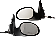 Driver and Passenger Side Mirror, Manual Adjust, Non-Heated, Non-Folding, Textured Black, No Signal Light, No Memory, No Puddle Light, No Auto-Dimming, No Blind Spot Feature