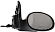 Driver and Passenger Side Mirror, Manual Adjust, Non-Heated, Non-Folding, Textured Black, No Signal Light, No Memory, No Puddle Light, No Auto-Dimming, No Blind Spot Feature