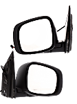 Driver and Passenger Side Mirror, Power Adjust, Heated, Manual Folding, With 1 Paintable and 1 Textured Black Cap, No Signal Light, No Memory, No Puddle Light, No Auto-Dimming