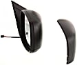 Driver and Passenger Side Mirror, Power Adjust, Heated, Manual Folding, With 1 Paintable and 1 Textured Black Cap, No Signal Light, No Memory, No Puddle Light, No Auto-Dimming