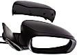 Driver and Passenger Side Mirror, Power Adjust, Heated, Manual Folding, With 1 Paintable and 1 Textured Black Cap, No Signal Light, No Memory, No Puddle Light, No Auto-Dimming