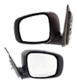 Driver and Passenger Side Mirror, Manual Adjust, Non-Heated, Manual Folding, Textured Black, No Signal Light, No Memory, No Puddle Light, No Auto-Dim, No Blind Spot Feature