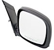 Driver and Passenger Side Mirror, Manual Adjust, Non-Heated, Manual Folding, Textured Black, No Signal Light, No Memory, No Puddle Light, No Auto-Dim, No Blind Spot Feature
