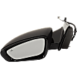 Driver and Passenger Side Mirror, Power Adjust, Heated, Manual Folding, Paintable, In-housing Signal Light, No Memory, No Puddle Light, No Auto-Dim, With Blind Spot Detection in Glass