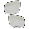 Driver and Passenger Side Mirror Glass, Heated, Non-Towing, With backing plate, Includes (2) Mirror Glasses