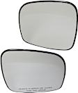Driver and Passenger Side Mirror Glass, Non-Heated, Non-Towing, With backing plate, Includes (2) Mirror Glasses