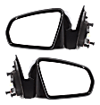 Sedan Driver and Passenger Side Mirror, Power Adjust, Non-Heated, Non-Folding, Paintable, No Signal Light, No Memory, No Puddle Light, No Auto-Dimming, No Blind Spot Feature