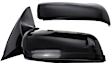 Sedan Driver and Passenger Side Mirror, Power Adjust, Non-Heated, Non-Folding, Paintable, No Signal Light, No Memory, No Puddle Light, No Auto-Dimming, No Blind Spot Feature