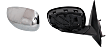 2005-2008 Dodge Magnum - Driver and Passenger Side Mirrors, Power, Manual Folding, Heated, Chrome, No Signal Light, With memory, No Puddle Light, No Auto-Dimming, No Blind Spot Feature