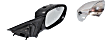2005-2008 Dodge Magnum - Driver and Passenger Side Mirrors, Power, Manual Folding, Heated, Chrome, No Signal Light, With memory, No Puddle Light, No Auto-Dimming, No Blind Spot Feature