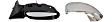 2005-2008 Dodge Magnum - Driver and Passenger Side Mirrors, Power, Manual Folding, Heated, Chrome, No Signal Light, With memory, No Puddle Light, No Auto-Dimming, No Blind Spot Feature