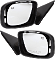 Convertible Driver and Passenger Side Mirror, Power Adjust, Heated, Manual Folding, Paintable, No Signal Light, No Memory, No Puddle Light, No Auto-Dim, No Blind Spot Feature