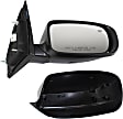Sedan Driver and Passenger Side Mirror, Power Adjust, Heated, Manual Folding, Paintable, No Signal Light, No Memory, No Puddle Light, No Auto-Dimming, No Blind Spot Feature