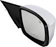 Sedan Driver and Passenger Side Mirror, Power Adjust, Heated, Manual Folding, Chrome, No Signal Light, No Memory, No Puddle Light, No Auto-Dim, No Blind Spot Feature