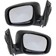 Driver and Passenger Side Mirror, Power Adjust, Heated, Manual Folding, Textured Black, No Signal Light, No Memory, No Puddle Light, No Auto-Dim, No Blind Spot Feature