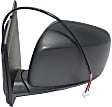 Driver and Passenger Side Mirror, Power Adjust, Heated, Manual Folding, Textured Black, No Signal Light, No Memory, No Puddle Light, No Auto-Dim, No Blind Spot Feature