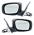 Driver and Passenger Side Mirror, Power Adjust, Heated, Power Folding, Textured Black, No Signal Light, No Memory, No Puddle Light, No Auto-Dim, No Blind Spot Feature