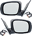 Driver and Passenger Side Mirror, Power Adjust, Heated, Power Folding, Paintable, No Signal Light, No Memory, No Puddle Light, No Auto-Dim, No Blind Spot Feature